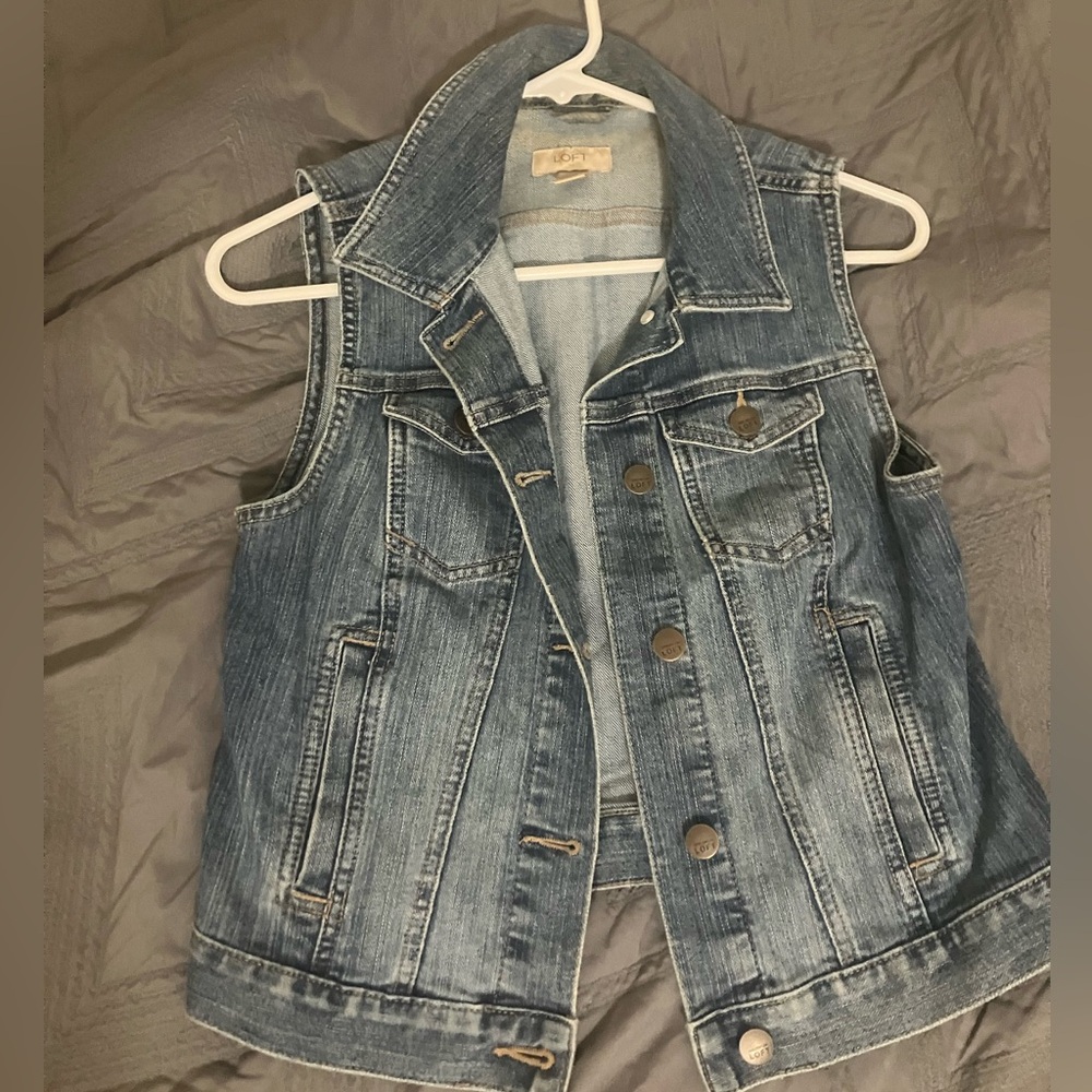 Denim Jean Vest from LOFT